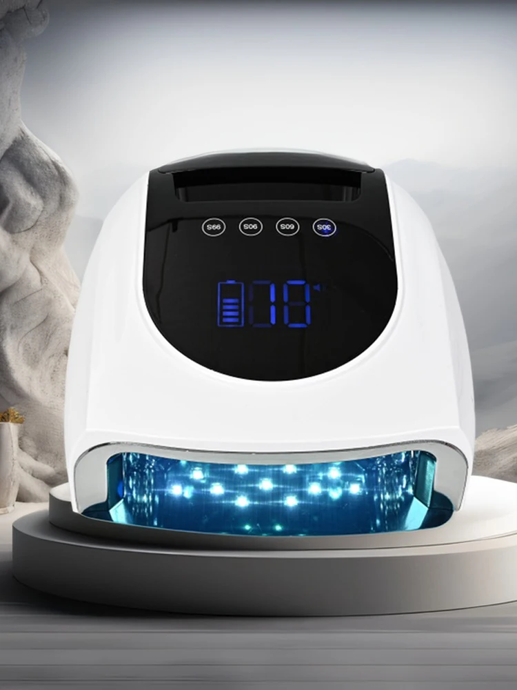 Oplaadbare 96W nagellamp met spiegel reflecterende basis gellak droger manicure machine UV-licht voor nagels nagel UV LED-lamp - afbeelding 2