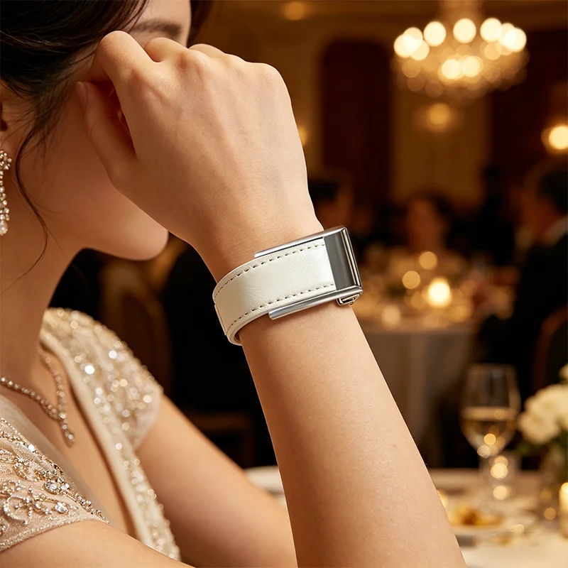 Picture 5: Luxury Leather Tapered Band For Whoop 5.0 one+peak High-end Strap Bracelet Adjustable Replacement Accessories