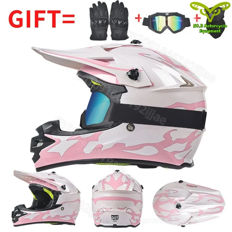 

Motorcycle Helmet Off-Road Helmet Mountain Bike Full Helmet Children's Karting Downhill Bike Hard Hat 오토바이 헬멧