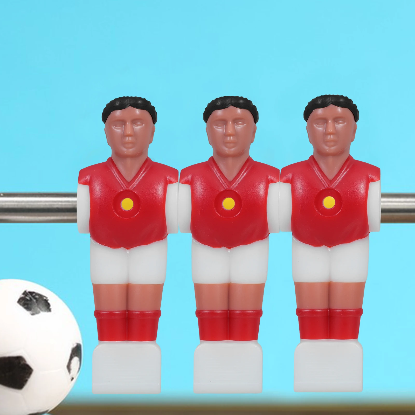 11 Buah Patung Aksesori Suku Cadang Pemain Sepak Bola Pria Pengganti Foosball Pemain Boneka Meja Sepak Bola