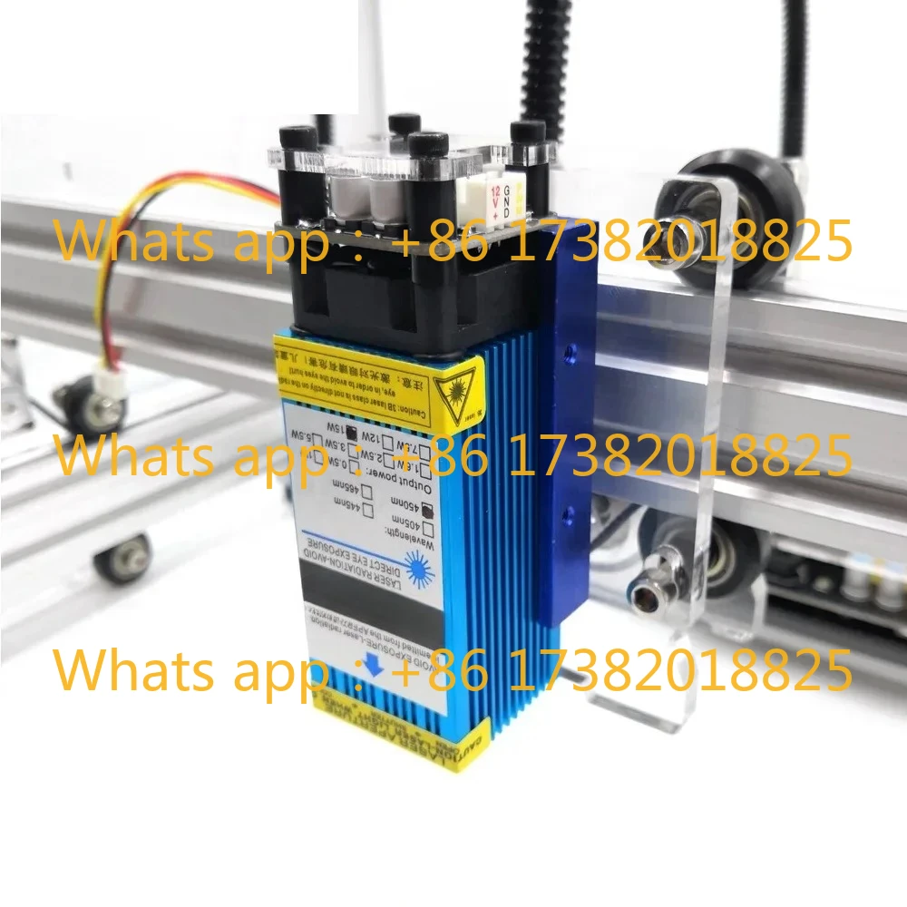 

5500mw 2500mw 15000mw 33mm adjustable Blue Laser Module CNC Laser Engraving PWM/TTL Module 3500mw Laser cutter for CNC3018pro