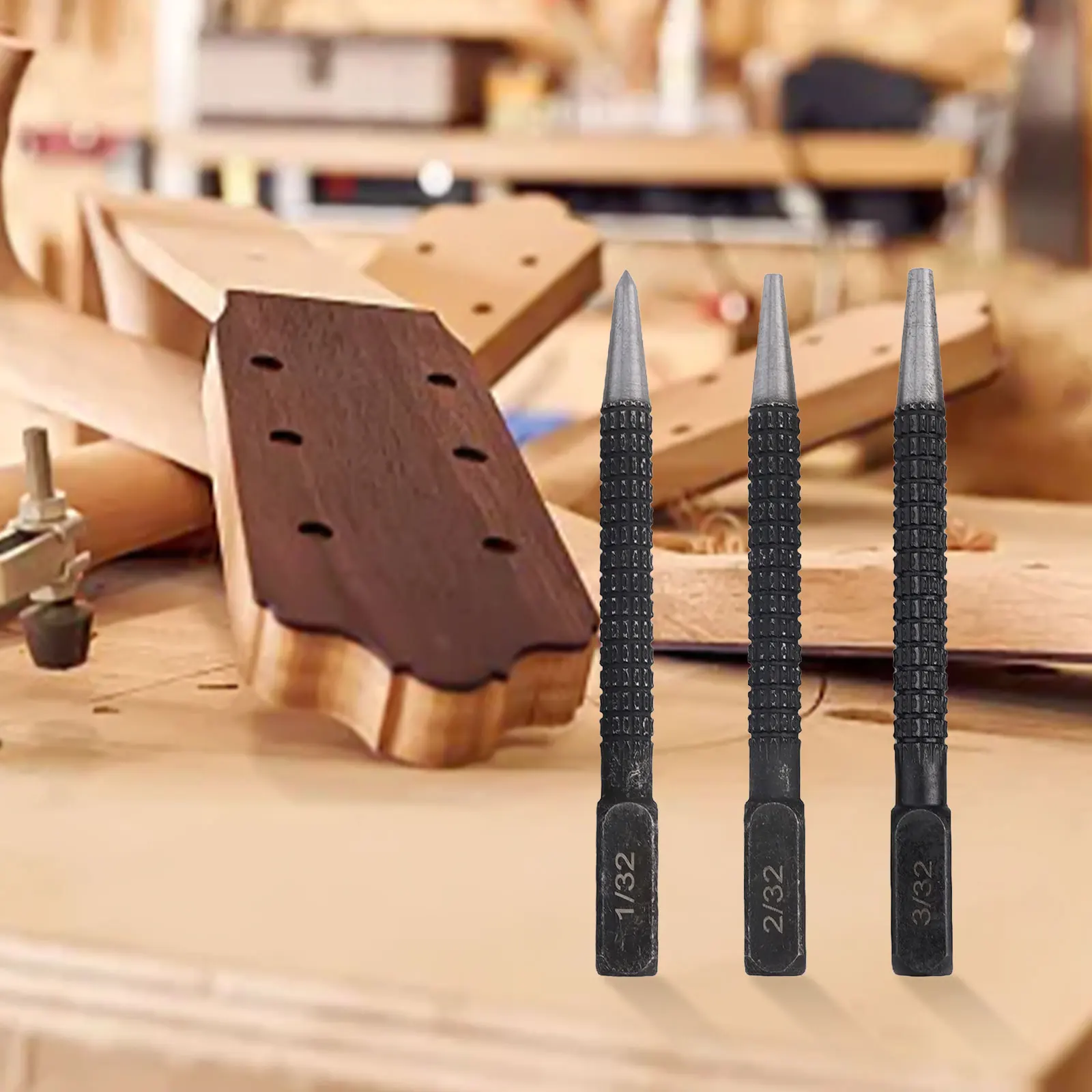 Punches Tools Knurled Body Punch Secure Grip Design Better Control During Work Carbon Steel Material For Stainless Steel