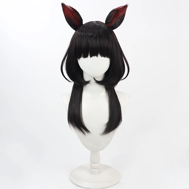 Hololive NIJISANJI Virtual  Inui Toko Cos Cosplay Wig Halloween Carnival Party Props Synthetic Hair Heat Resistant Fiber+Wig Cap