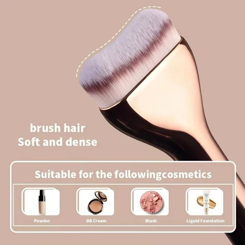 Professional Facial Makeup Tools Set With Facial Double-Ended Makeup Brush Set,Bevel&Taper Foundation Brush Contour Brush