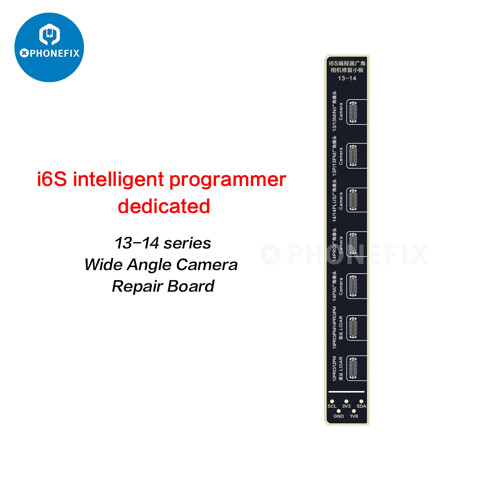 I2C I6S Programmer Camera Repair Tag-on cavo FPC per iPhone 11-14 ProMax Fix fotocamera posteriore Pop-up messaggio di avvertimento parte non nota
