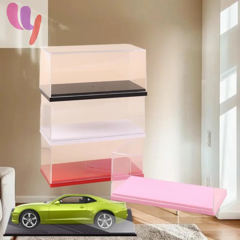 1Pcs Clear Acrylic Display Box for 1/43 Scale Diecast Model Car, Dust-proof, DIY Assembly Rack Toy