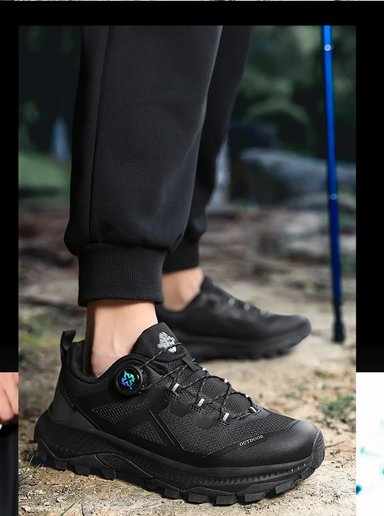 Herren Plus Size Wasserdichte Wanderschuhe Vier Jahreszeiten Rutschfeste Outdoor-Wanderschuhe Jugendliche Freizeit-Sport-Laufschuhe Sneaker – Detail 16