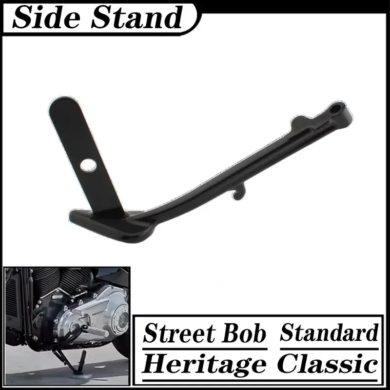FOR Sof tail Standard Heritage Classic Street Bob Motorcycle Kickstand Side Foot Leg Stand Support