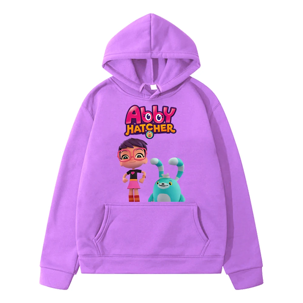 Autumn Kawaii hoodies Cartoon sweatshirt Abby Hatcher Print anime hoodie  y2k sudadera boys Fleece pullover kids clothes girls image 4