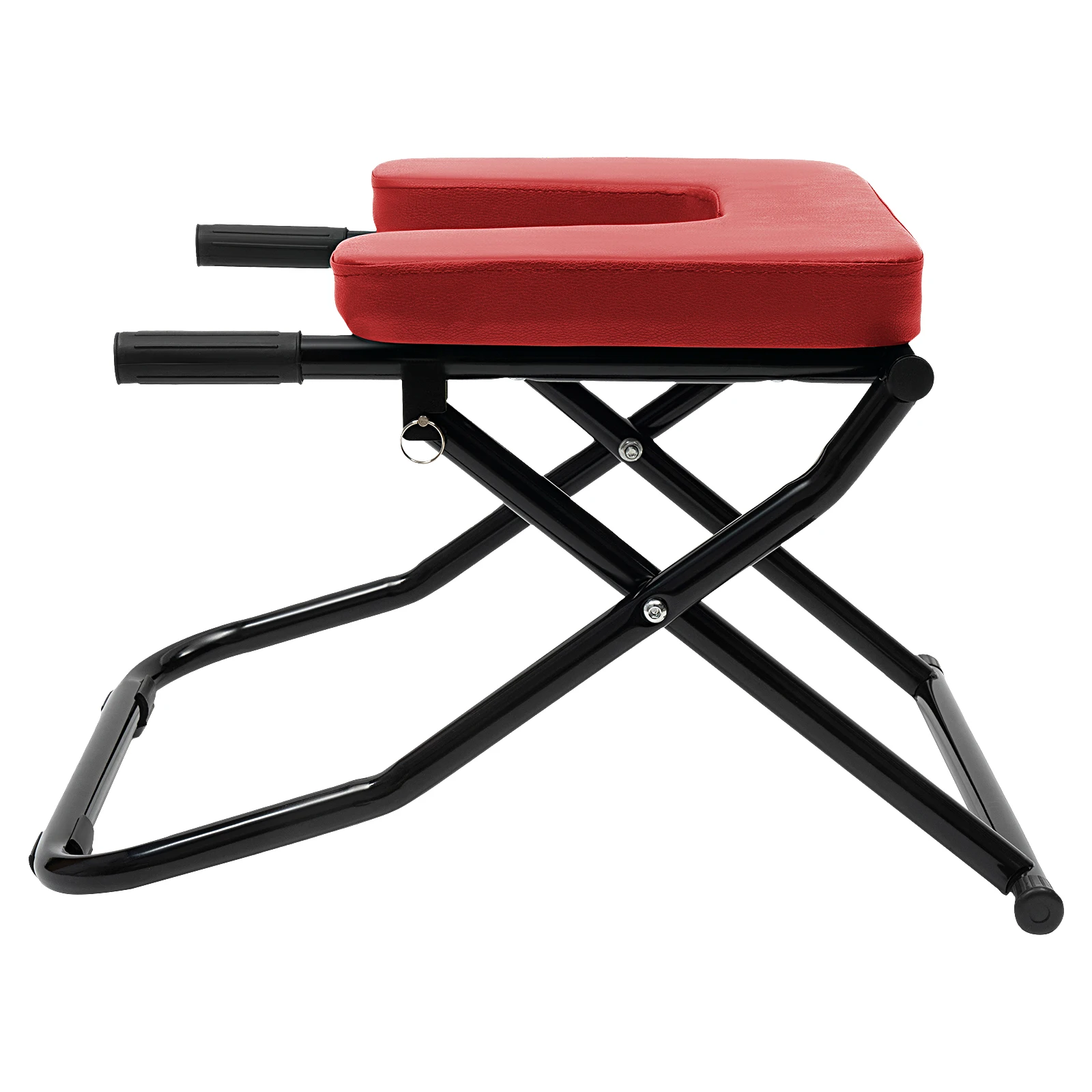 Inversion Table for Spinal Relief with PU, Thick Steel Frame, 330.7lbs Capacity, Safety Handrails, Foldable Design for Easy