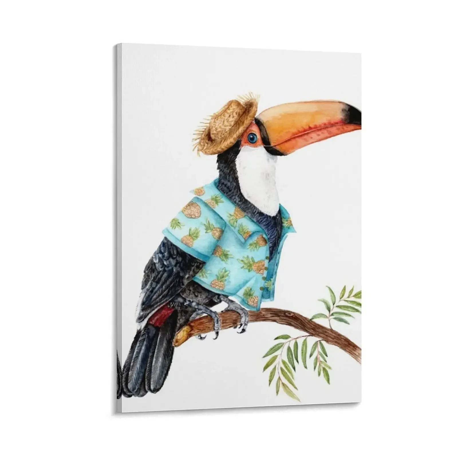 

Hawaiian Toucan Canvas Painting korean room decor decorative wall poster room decorations aesthetic wall decor