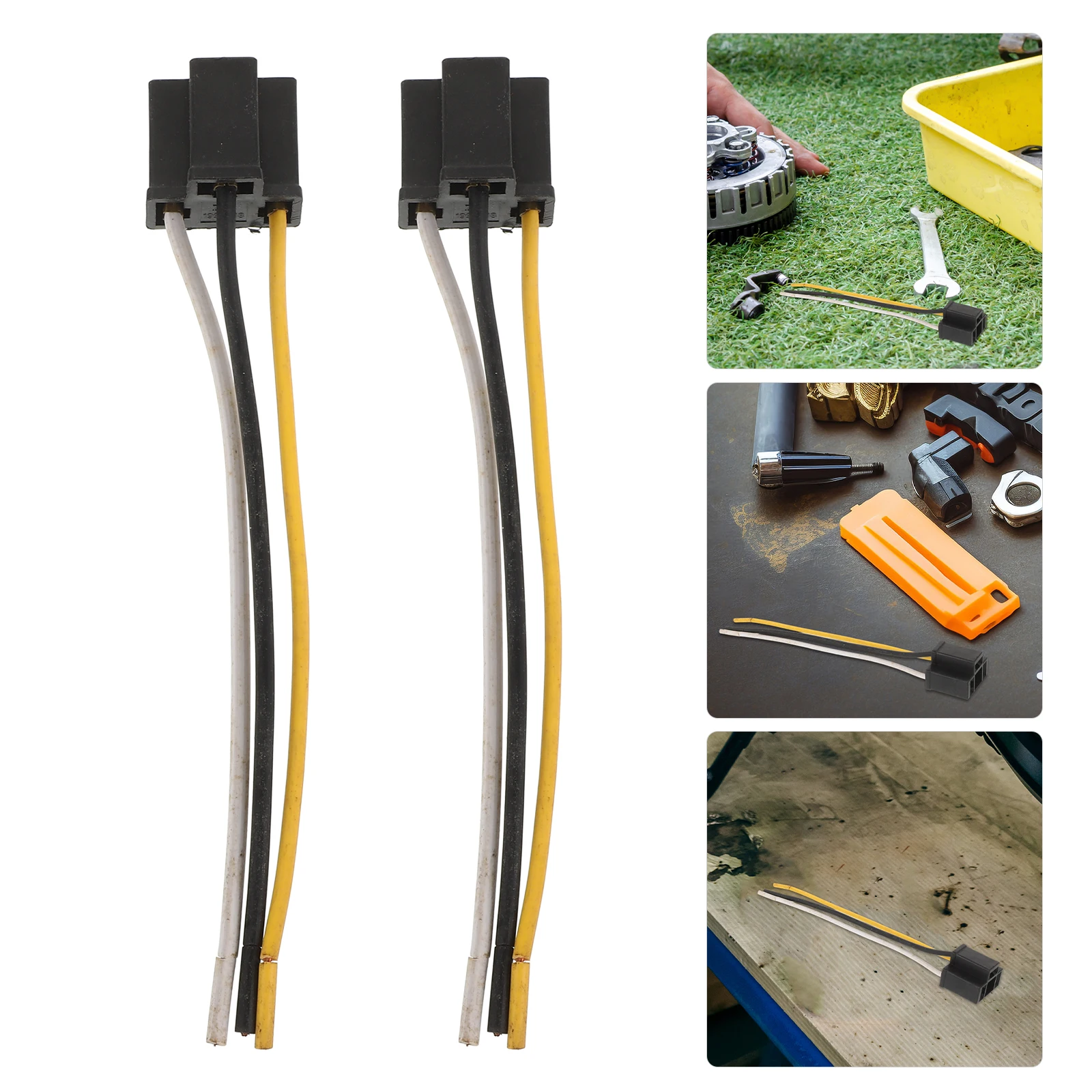 

2 Pcs Motorcycle Horn Wiring Mount Accessories Harness Wire Kit Easy Installation Speaker