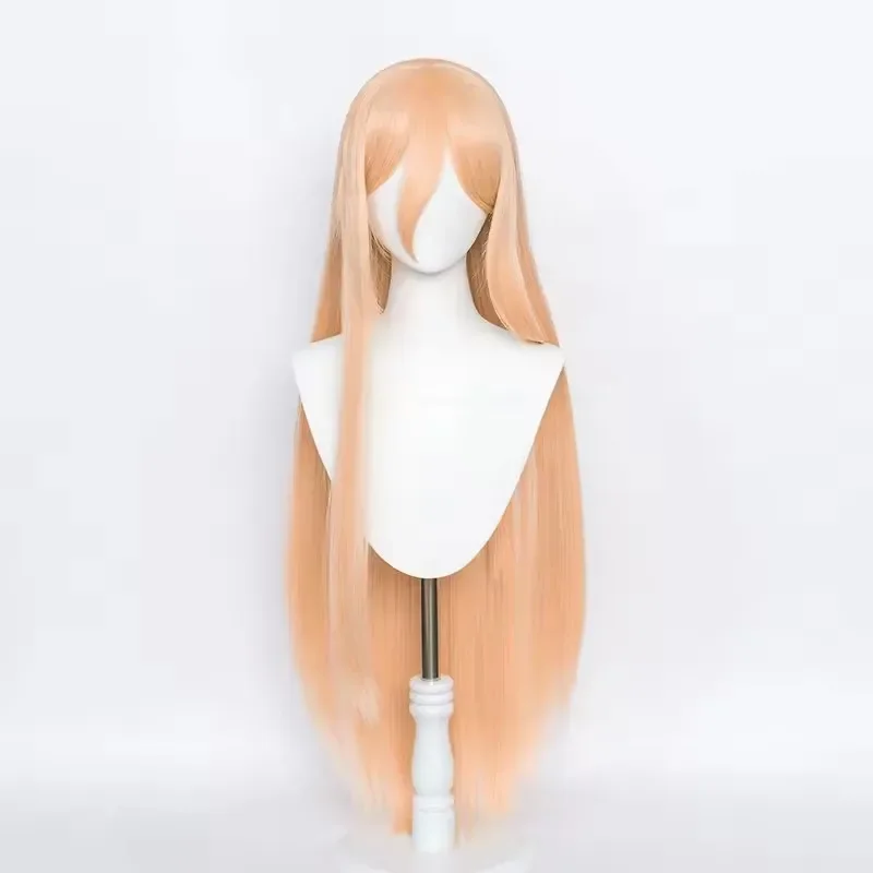 Power cosplay motosserra homem traje jaqueta azul peruca chifre grampos de cabelo feminino halloween carnaval festa role play outfit anime terno