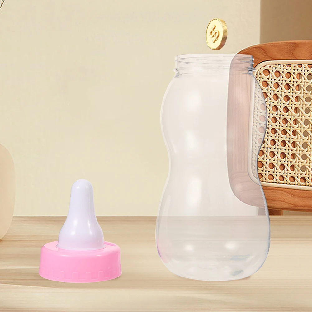 2Pcs Party Candy Bottles Transparent Storage Jars for Dry Food Chocolate Nuts Cookies Cookie Jar Plastic Container with Lid Set