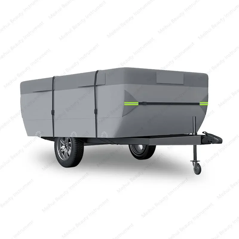 Hot-selling C-class Folding RV Cover, Waterproof Non-woven RV Cover, Camping Support Trailer RV Cover
