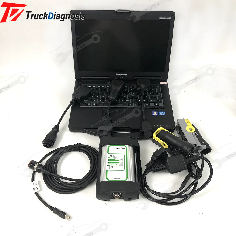 for 88890300 VOCOM VOCOM1 ECU programming test cable Heavy Duty Harness Compatible For Mack Test Diagnostic Tool and cf53lpatop