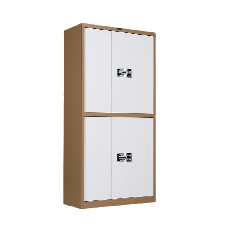 Steel electronic security cabinet double lock password file cabinet fingerprint financial certificate data locker