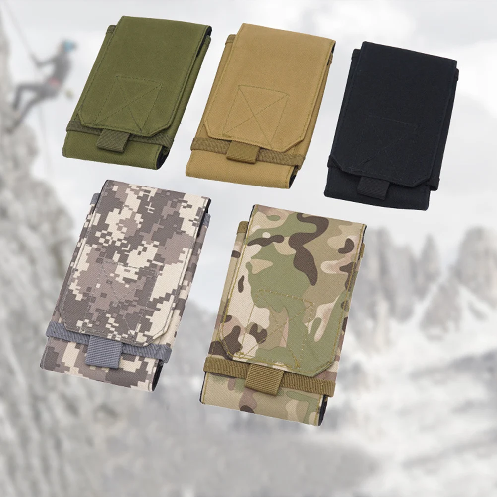 

5 Inch Outdoor Fanny Pack Army Green Waist Phone Cases Water Proof Lightweight Cell Pouch Belt