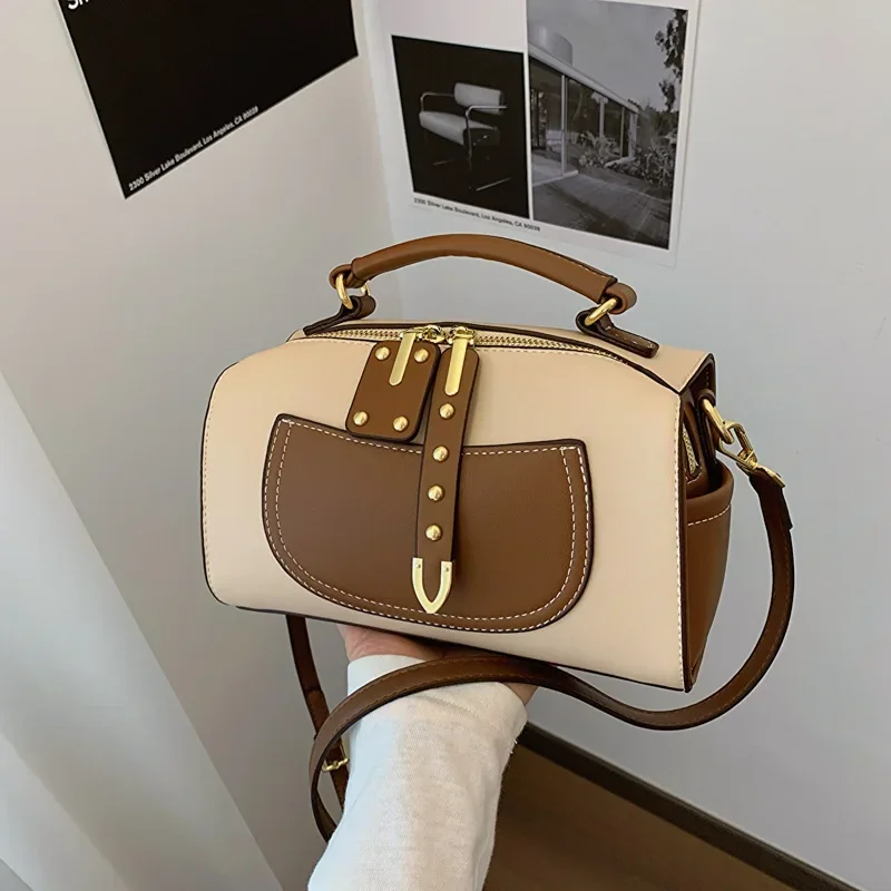 

2025 New Fashionable and Elegant Women's Bag - Stylish, Portable, Retro and Versatile, Shoulder or Messenger Bag