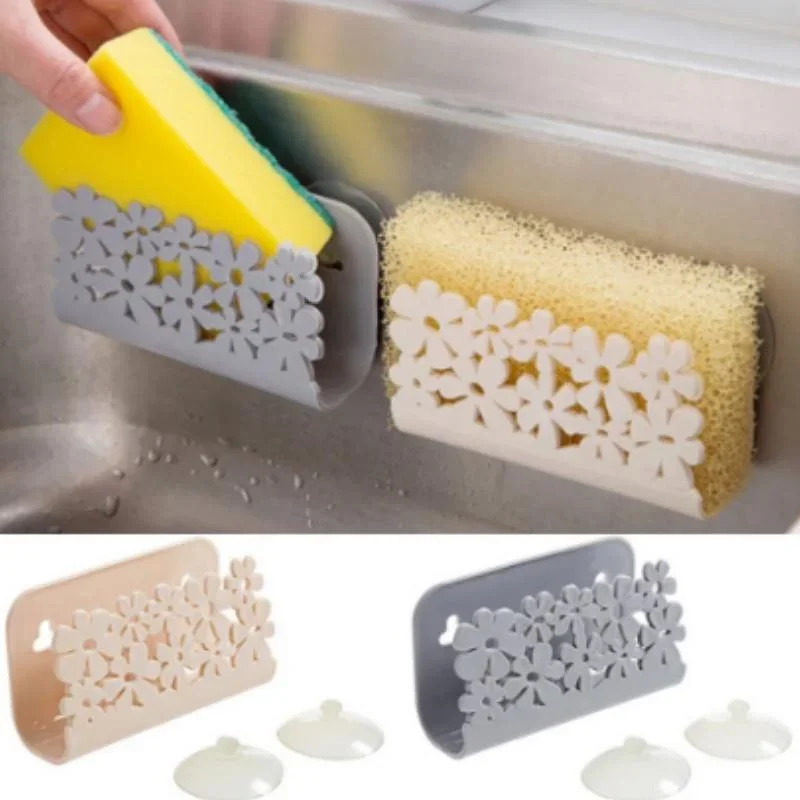 1Pc Dish Cloths Rack Suction Sponge Holder Clip Rag Storage Lid Rack Kitchen Tool