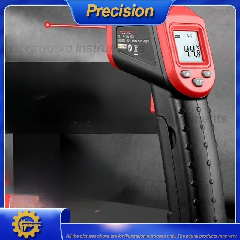 

2026 Digital Infrared Thermometer for Industrial Kitchen Use Portable Non-Contact Temperature Gun for Body and Oil Measurement