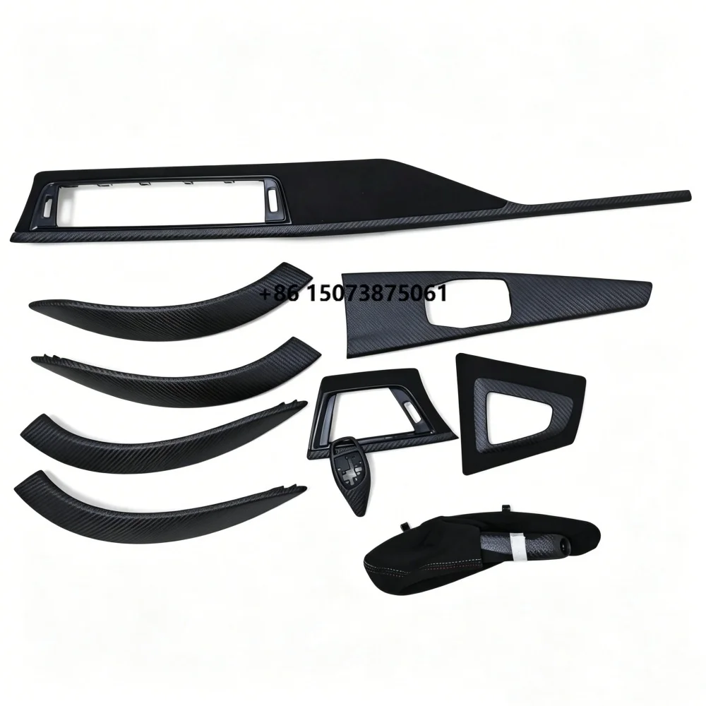 10-Piece True Carbon Fiber Matte Finish Dashboard Replacement Interior Kit for Easy Installation for 3/4 Series 3GT