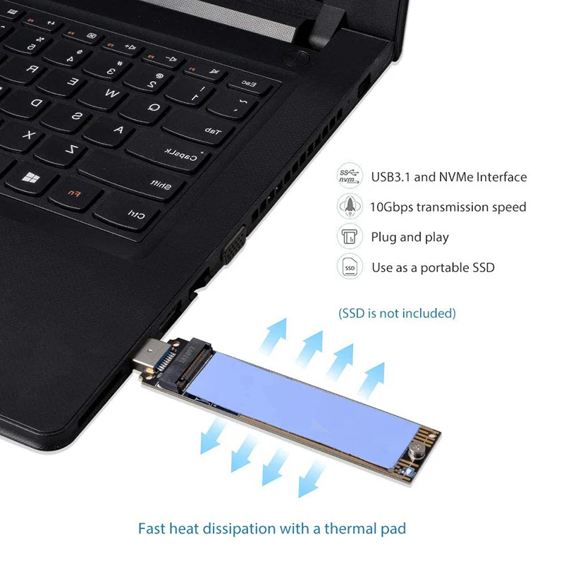 핫 스왑 타입 A 어댑터 카드, 2 인 1 키 하드 드라이브 컨버터, SSD 솔리드 스테이트 Usb3.1 내부 컨버터 카드, 키 하드 드라이브