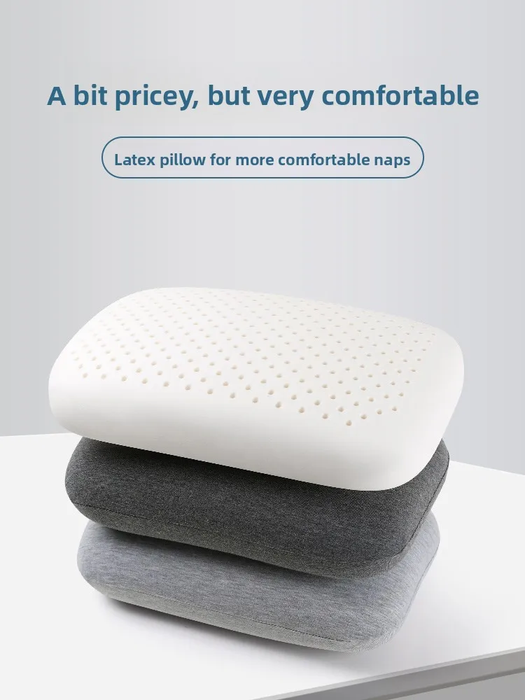 

Портативная латексная подушка для офиса и путешествий, маленькая, для студентов и детей, подушка-подголовник для сна и отдыха