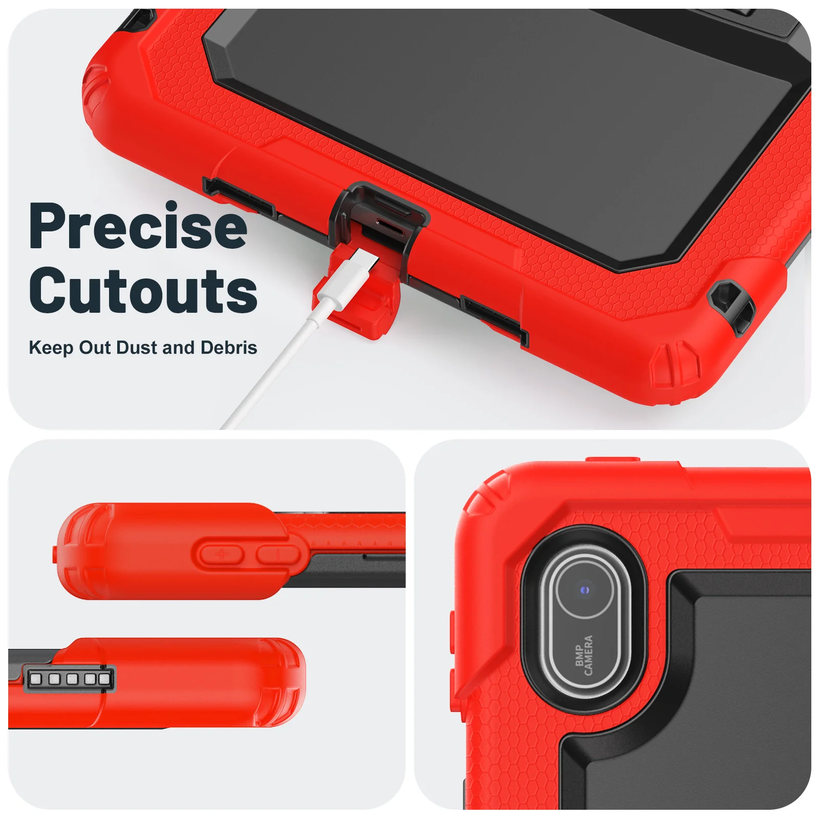 

3-Layers Kickstand Armor Case For Huawei MatePad SE 11 2024 11.0 inch Model AGS6-W00 AGS6-W09 Hybrid Cover Shockproof Protection