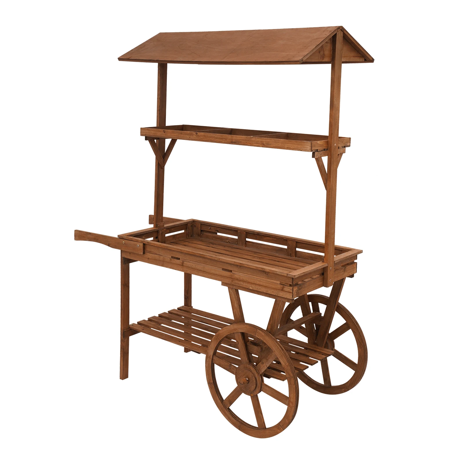 Rolling Cart, Retro Rolling Cart, Display Rack