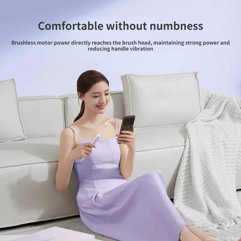 2022 Xiaomi Mijia โซนิคไฟฟ้าแปรงสีฟัน T302ในครัวเรือนกันน้ำชาร์จนักเรียนแปรงสีฟันหัวแปรงนุ่มสำหรับ Home
