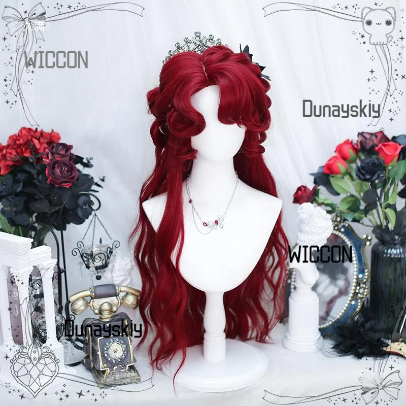 

Golden Roman Curl Lolita Wig Vintage Rose Bride Long Curly Cosplay Hair Elegant Gothic/Classic Lolita Halloween Wedding Theme