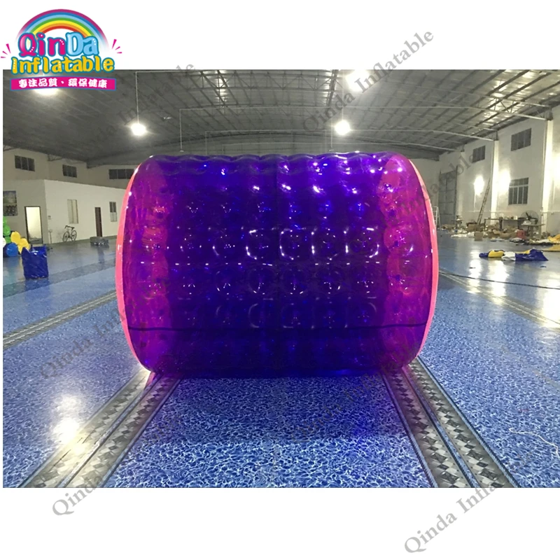 Flotador de piscina púrpura, Bola de rodillo de agua inflable, PVC, Bola De Agua en piscina o Parque Acuático