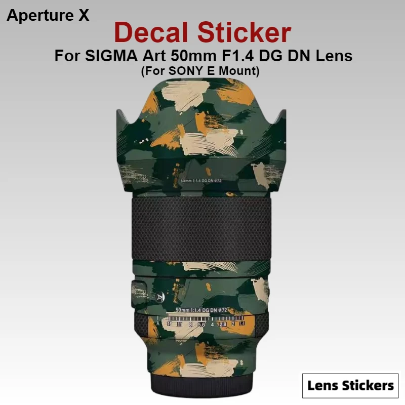 For SIGMA Art 50mm F1.4 DG DN for SONY E Mount Lens Sticker Protective Skin Decal Anti-Scratch Protector Film 50mm F/1.4 50 1.4