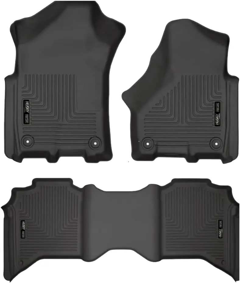 

Коврики для пола для Ram 2500/3500 Crew Cab 2019-2026 годов выпуска, черные, устойчивые к непогоде