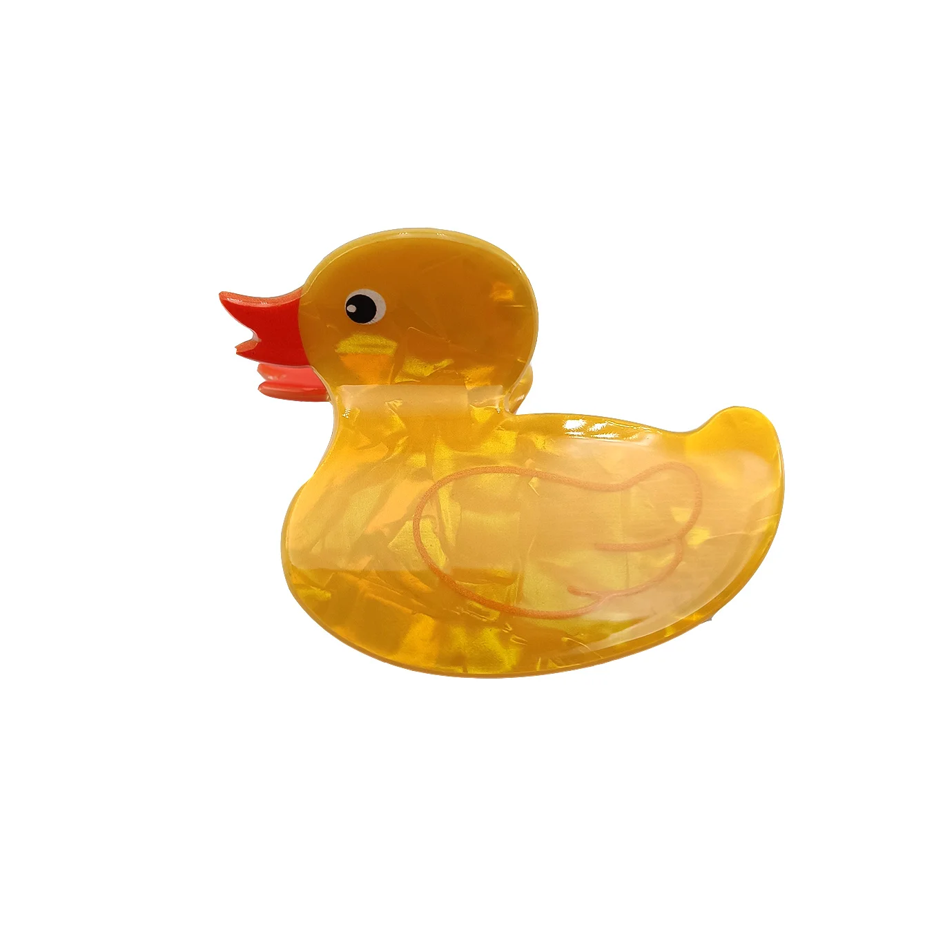 Pince à cheveux en forme de canard Cole jaune, nouveau Design créatif, pinces à cheveux en acrylique, accessoires pour femmes et filles