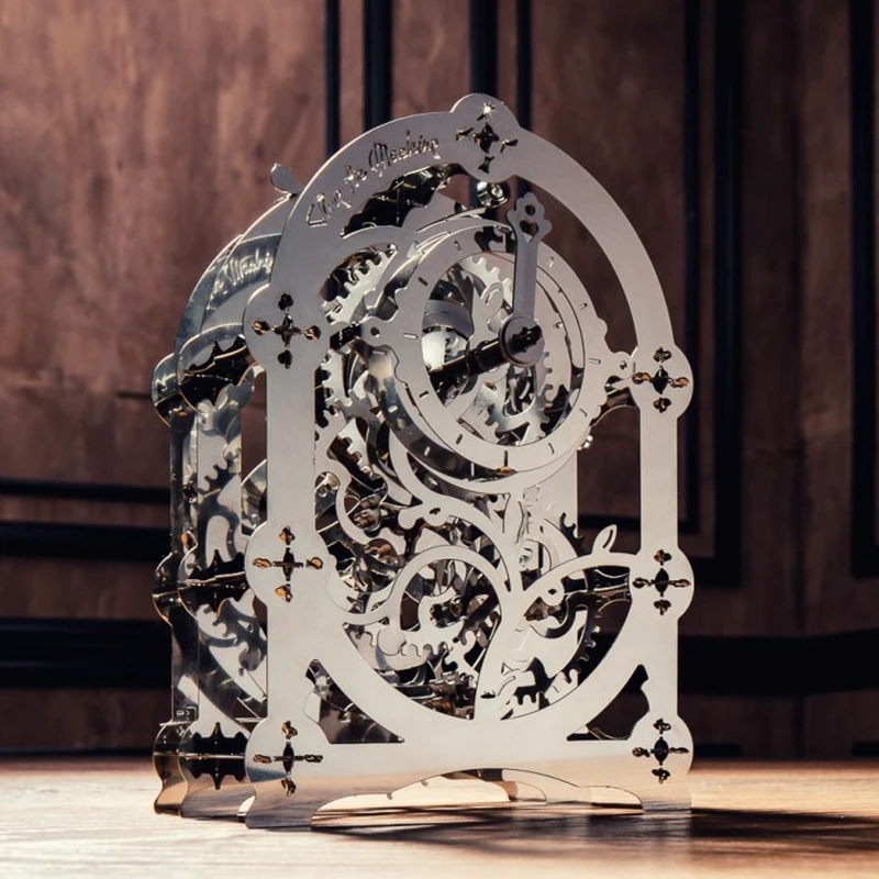 Steel Golem Movable Mechanical Clock 3D Stereoscopic Metal Puzzle: The Ultimate Timer 3D Experience