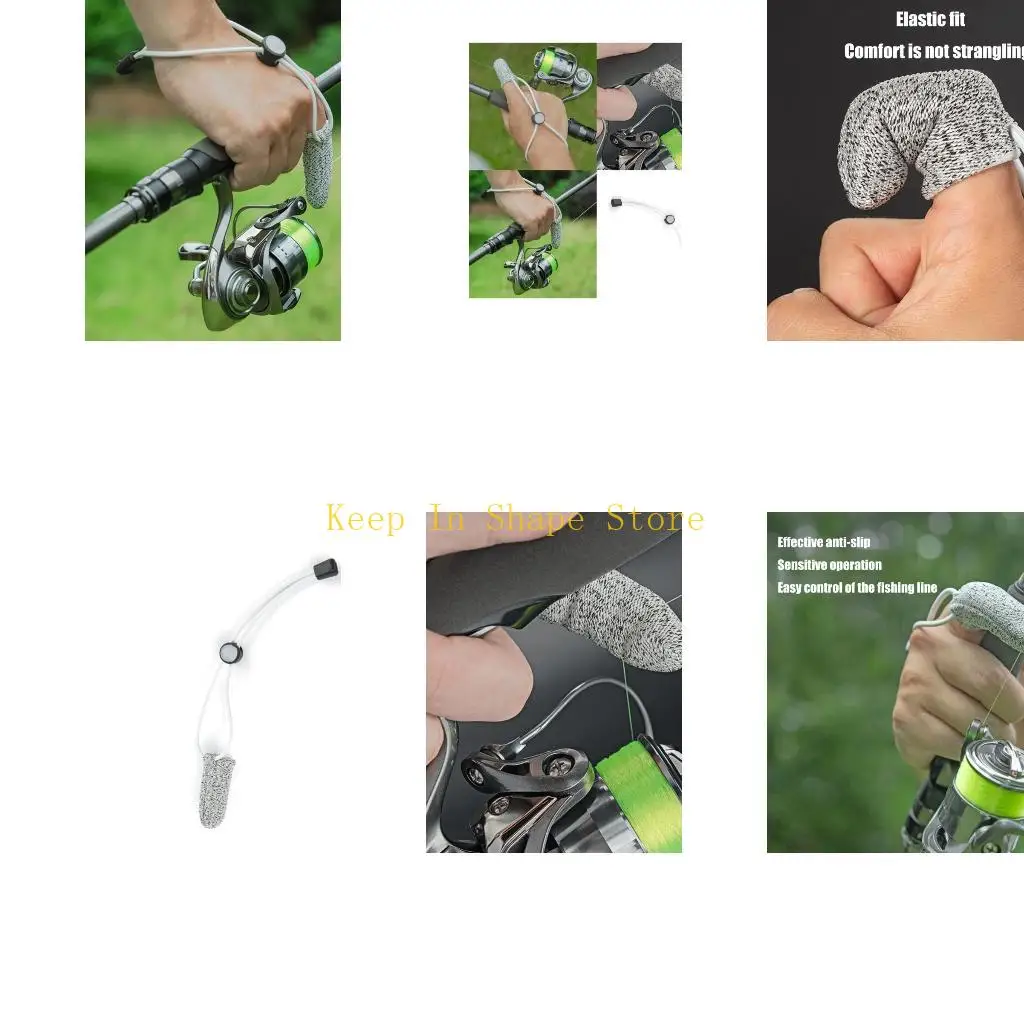 

U1JC Anti Cutting Single Finger Protective Cover Surf Fishing Finger Protector Fishing Gloves for Far Throw Casting Fishing