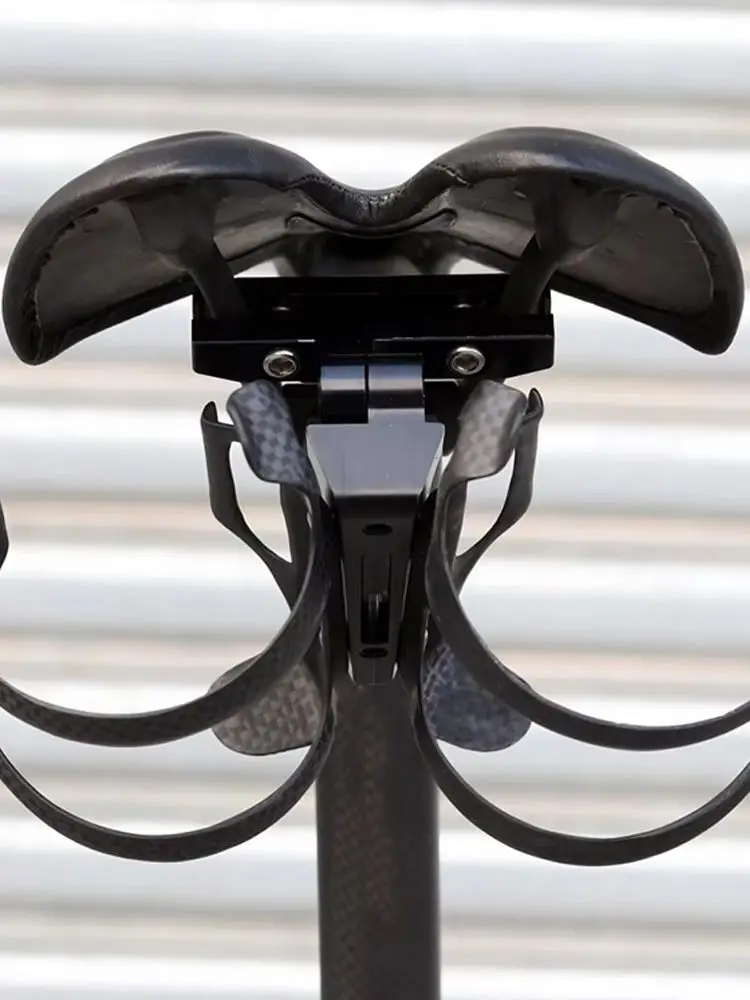 AliExpress NONE Bicycle Water Bottle Holder Adapter Adjustment Aluminum Alloy Bicycle Saddle Bottle Cage Extension Holder Bike Accessories