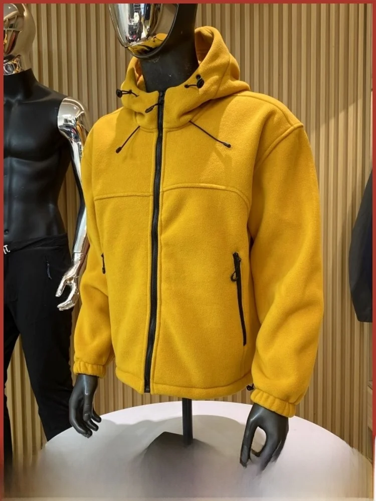 

Heavyweight Outdoor Men's Jaet Hooded Fce Lined Warmth Casual Sle Long Sve Zipper Closure No Couple Friendly