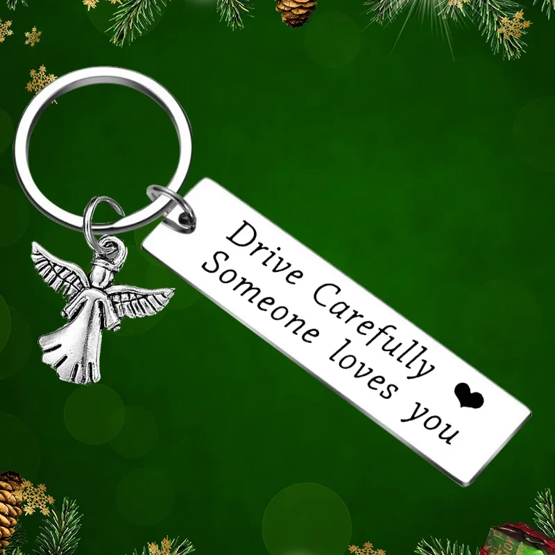 Drive Carefully Keychain Pendant New Driver Gifts Key Chains Trucker Gifts