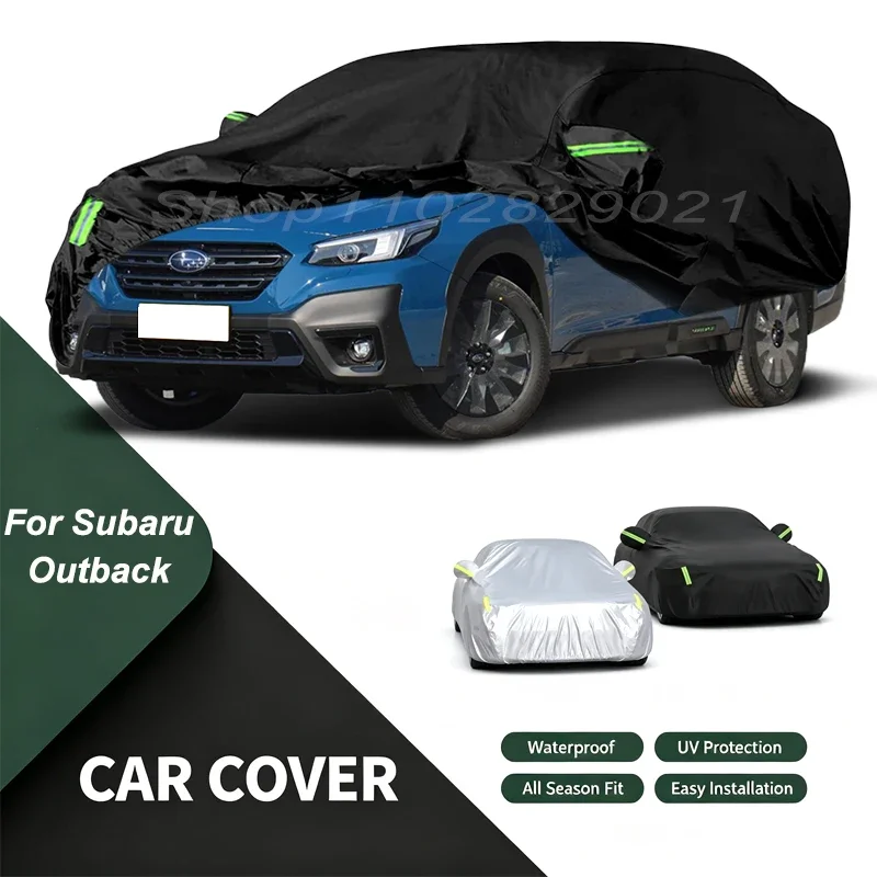 Car Cover For Subaru Outback Waterproof Dustproof Outdoor Protection, UV Snow Sun Resistant Auto Exterior Cover Car Sunshade