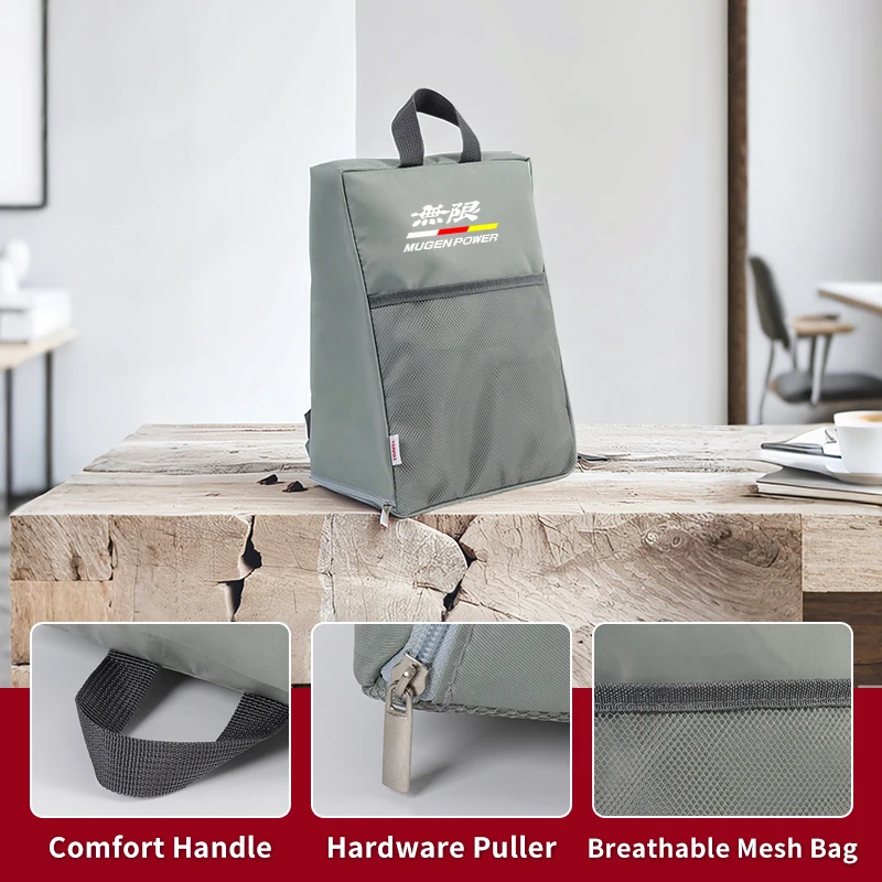 New Car Portable Shoe Storage Bag Sneaker Bag Organizer Travel Bag For Honda Mugen Power Civic 5D Accord Stream Insight view 4