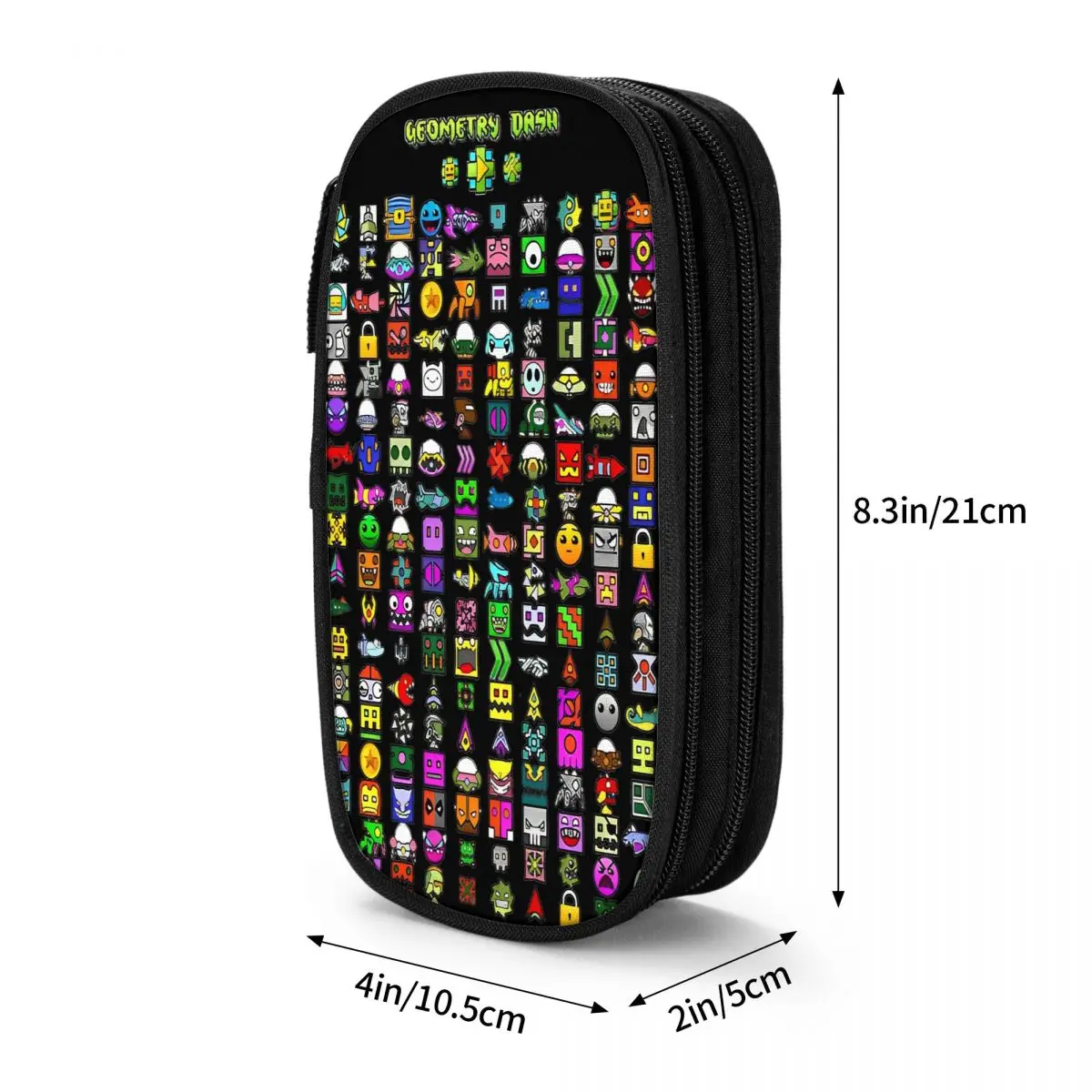 الهندسة داش لعبة الموسيقى مقلمة لطيف هندسية داش صندوق القلم حقيبة طالب تخزين كبير اللوازم المدرسية هدية pencelcases