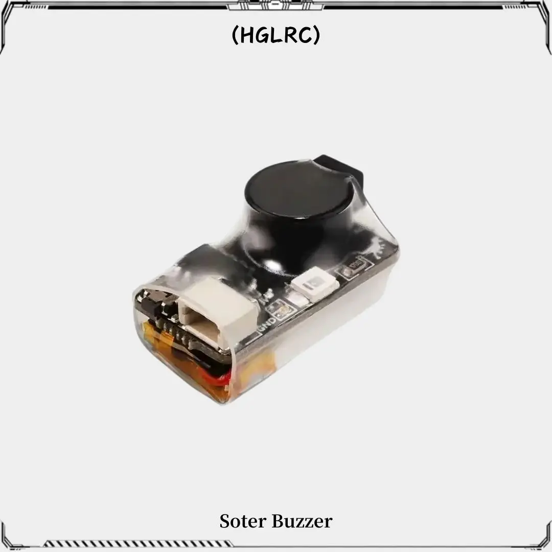 HGLRC Soter FPV Drone Buzzer 100DB LED Built-in Battery 22X12X12mm for RC Model Airplane FPV Racing Drones DIY Parts