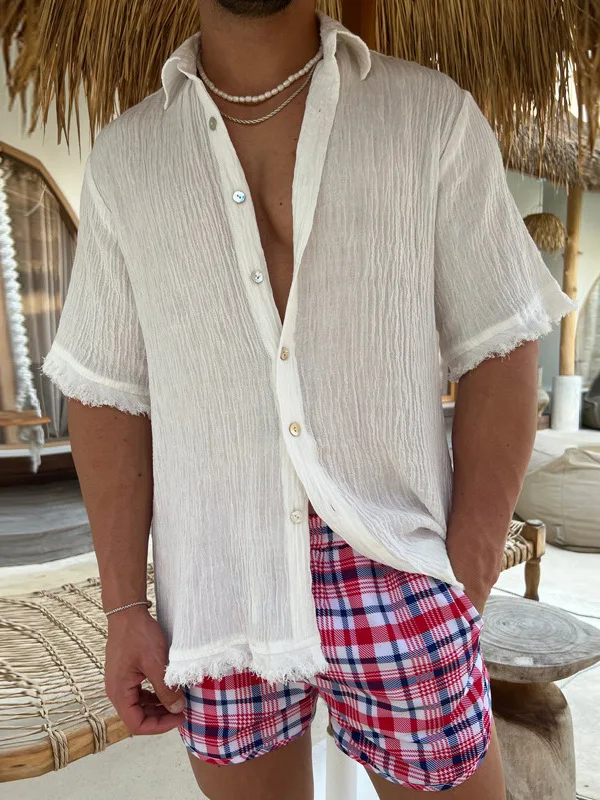 

Свободный ort Sve Casual irt для мужчин Удобный легкий мужской топ Casual Faion Youthful Sle Китайский производитель