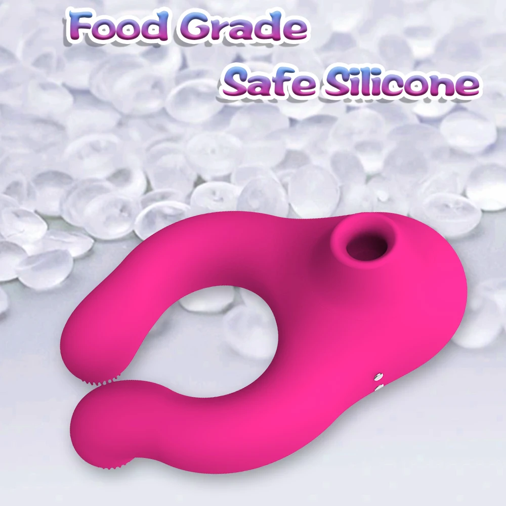 Delayed Ejaculation Penis Ring Sex Shop Soft Material Cock Ring Sucking Clit Stimulator Scrotum Massager Sex Toys for Couple