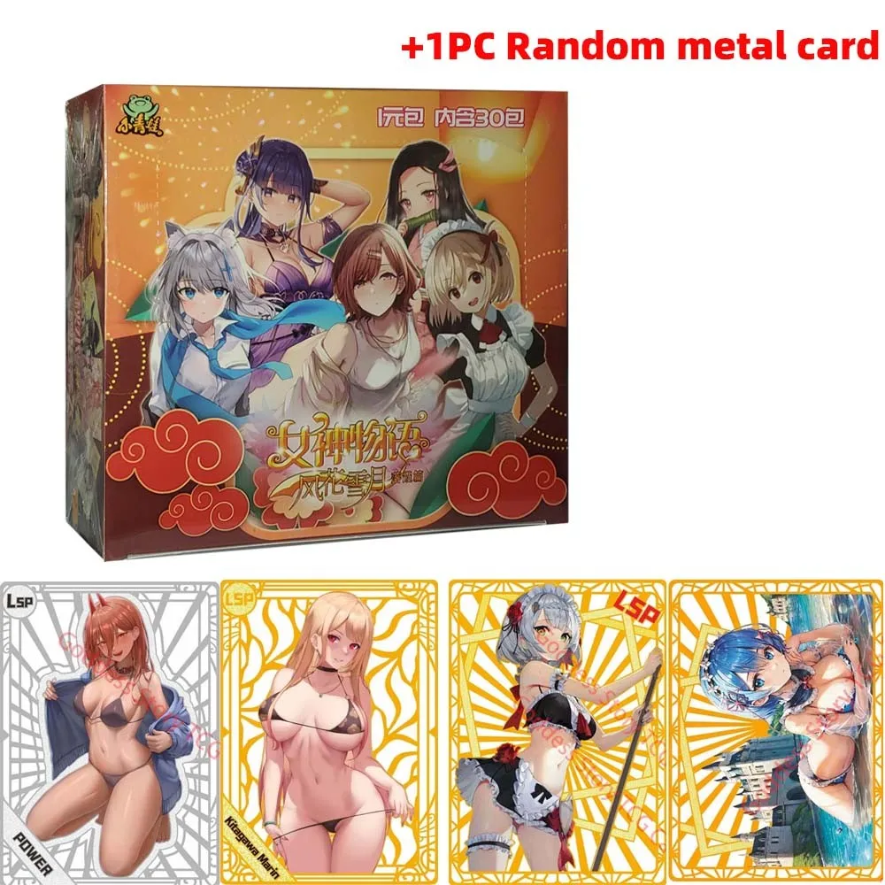 2023 New Goddess Story Collection Card Booster Box+Metal Card Swimsuit Bikini Feast Booster Box Doujin Toys And Hobbies Gift