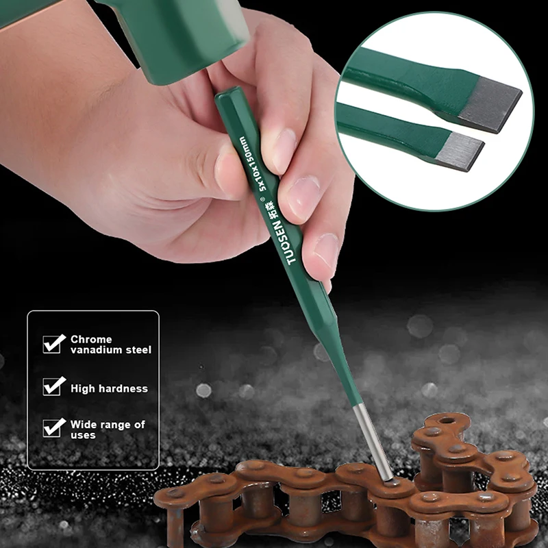 Chisel Head Stone Splitter Chrome Vanadium Steel Masonry Chisel Flat Shovel Wood Processing Concrete Tool
