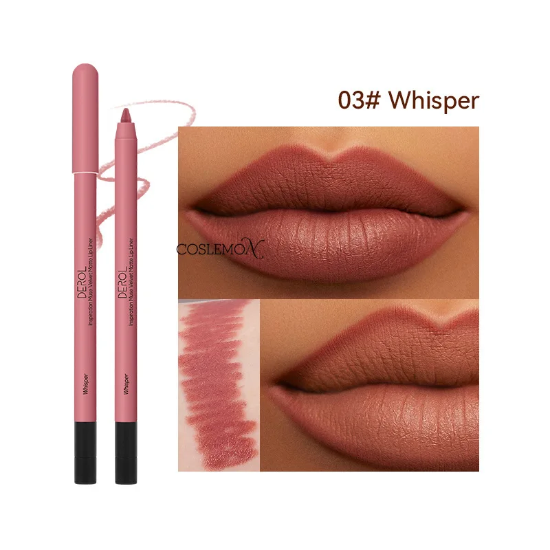 Matte Lip Liner Pencil Naakt Fluwelen Mist Waterdichte Langdurige Lipstick Gemakkelijk te dragen Non-stick Cup Sexy Rode Lip Make-up Cosmetisch